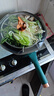 康佳（KONKA）炒鍋 八角不粘鍋家用有鈦麥飯石色平底炒菜鍋電磁爐燃氣灶無油煙 升級款墨綠色 34cm 曬單實拍圖