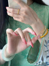 LOVING黃金戒指女足金999素圈拉絲指環(huán)莫桑鉆女戒送女生日情人節(jié)禮物 黃金拉絲綢緞戒指/金重約1.2g 10圈口/克重多退少補 曬單實拍圖