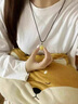 老廟古法金包銀八寶羅盤吊墜女士福字鏤空吉祥圓牌掛墜項(xiàng)鏈鎖骨毛衣鏈 經(jīng)典八寶羅盤吊墜中號(hào)3.5cm 曬單實(shí)拍圖