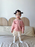 幼歌（YOUGE）嬰幼兒秋季新款假兩件彈力親膚打底褲女寶寶花邊裙褲潮 米色 80 cm 曬單實(shí)拍圖