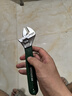 綠林（GREENER）活動(dòng)扳手家用8寸套裝工具活口扳手多功能大開(kāi)口沾塑扳手活扳子 曬單實(shí)拍圖