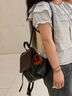 天丂雙肩包女士小巧美式復古2025秋冬新款簡(jiǎn)約文藝百搭輕便英倫通勤 雙肩包【咖色】 曬單實(shí)拍圖