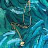 中國黃金（CHINA GOLD）足金生肖猴吊墜男女款小金猴項(xiàng)鏈本命年轉(zhuǎn)運(yùn)珠掛墜生日禮物送愛人 摯愛禮盒+吊墜+S925鏈 約1.2g 曬單實(shí)拍圖