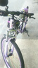 飛鴿山地自行車(chē)女士變速青少年賽車(chē)越野減震學(xué)生車(chē)山地公路車(chē)女學(xué)生車(chē) 高碳鋼幅條輪-漸變紫 27.5【適合165-185cm】 24速【63%小仙女的選擇】 曬單實(shí)拍圖