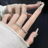 MZMZ鉑金戒指男PT950白金鉆戒情侶結訂婚對戒情人節(jié)七夕禮物送女友 當/次日達-輕奢共度愛河情侶對戒 曬單實拍圖