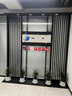 梵雅佳蘭公司LOGO企業(yè)鐵藝長虹玻璃屏風(fēng)隔斷辦公室可移動落地背景形象墻 底座+鋼化玻璃+LOGO 曬單實拍圖