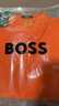 BOSS男裝短袖T恤純棉翻領(lǐng)休閑POLO衫商務(wù)純色男式珠地棉上衣夏季 橘色 4XL 曬單實(shí)拍圖