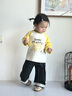 巴帝巴帝秋冬款嬰幼兒童純棉t恤長(zhǎng)袖男女寶寶打底衫 黃色 跳躍小狗 90 曬單實(shí)拍圖
