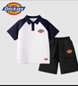 DICKIESDickies童裝男童夏季套裝小童撞色polo衫兩件套男孩時(shí)尚學(xué)院夏裝 藏藍/DK紅標K-藏藍/DK紅標K 120 【推薦體重37-45斤】 曬單實(shí)拍圖