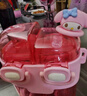 凱蒂貓（hellokitty）庫洛米兒童水杯女孩學(xué)生防摔上學(xué)便攜可愛高顏值雙倉雙飲吸管杯子 美樂蒂雙飲 530ml -2419+貼紙3D貼 曬單實拍圖