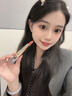 美康粉黛雙頭口紅女裸色啞光鏡面唇釉滋潤保濕不沾杯不易掉色 柚子糖 -元氣奶橘紅 曬單實拍圖