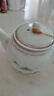 連山閣 陶瓷泡茶壺帶過(guò)濾網(wǎng)內膽大容量家用泡茶器大號功夫茶具單壺沖茶器杯子套裝 升級山水茶壺陶瓷650ml（單壺 曬單實(shí)拍圖