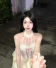 唐努烏（Tang Nu wu）Lolita十字姬 暗黑哥特doll洛麗塔掛脖連衣裙正 生成色+發(fā)飾+裙撐 S 【65-90斤】 曬單實(shí)拍圖
