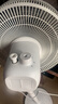 美的（Midea）電風(fēng)扇家用7葉落地扇搖頭電風(fēng)扇循臥室宿舍輕音風(fēng)扇臺(tái)式桌面小型風(fēng)扇臺(tái)地兩用升級(jí)款 白色丨7葉臺(tái)地兩用 曬單實(shí)拍圖