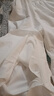 闊色（kuose）拼接a字半身裙褲闊腿褲女2025春夏新款荷葉邊魚(yú)尾寬松九分褲 米白色4004 M /M 曬單實(shí)拍圖