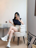 卡米高9cm內(nèi)增高老爹鞋女2025新款夏季網(wǎng)面透氣輕便厚底休閑運動鞋顯瘦 灰白內(nèi)增高9cm 37 (235mm) 曬單實拍圖