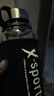 GIANXI玻璃杯大容量水杯透明帶蓋茶杯過濾男防摔耐熱水瓶便攜杯子 680ml+杯套+杯刷 曬單實拍圖