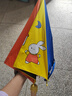 天堂傘雨傘直柄兒童小學(xué)生幼兒園可愛安全長柄晴雨兩用遮陽傘男女 歡樂彩虹 兔子 曬單實(shí)拍圖