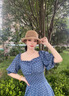 逸兼卷邊漁夫帽帽子女夏季薄款赫本風(fēng)漁夫帽時尚遮陽帽沙灘小禮帽 水桶卷邊遮陽帽【D-450卡其色】 均碼 曬單實(shí)拍圖