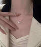 禮盼小方糖吊墜正品足銀S999純銀項鏈女款2025新款輕奢小眾鎖骨鏈配飾 999足銀三顆方糖項鏈 曬單實(shí)拍圖