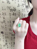 胖東來(lái)品質(zhì)S925純銀玉石戒指天然和田玉碧玉女款小眾指環(huán)生日禮物 優(yōu)選璽晶級碧玉戒指/可調節大小 曬單實(shí)拍圖