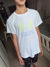 安德瑪（Under Armour）童裝寬松男童T恤兒童字母印花圓領(lǐng)短袖速干大童上衣243120154 白色 170 曬單實拍圖