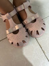 富羅迷女童寶寶涼鞋夏季甜美透氣學(xué)步鞋嬰幼兒包頭鞋子 珠光肉粉 25  曬單實拍圖
