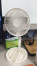 5月新款風扇伸縮折疊小風扇家用靜音充電型辦公臺式USB桌面宿舍大風力夏臺面落地兩用折疊電風扇 顏色隨機 直插款無檔位開關1個裝 曬單實拍圖