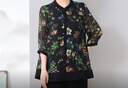 珂源羊媽媽夏裝兩件套裝2024新款中老年人春夏小衫奶奶衣服女 綠花 2XL  曬單實拍圖