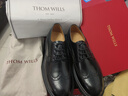 THOM WILLS布洛克德比鞋男休閑英倫風(fēng)商務(wù)正裝男士皮鞋真皮厚底增高冬季男鞋 黑色小牛D285-1 40 /7碼 曬單實(shí)拍圖