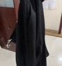 水云間【商場同款】黑色微喇開叉休閑褲女夏季新款顯瘦高腰小西褲 黑色 M 曬單實拍圖