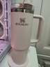STANLEY巨無霸吸管杯水杯保溫杯大容量不銹鋼杯子車載辦公887ML-晶粉色 曬單實(shí)拍圖