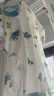 愛(ài)貝迪拉新生兒寶寶連體衣春秋款純棉哈衣男女寶寶中開(kāi)爬服初秋連體衣73碼 曬單實(shí)拍圖