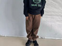 小豬班納男童褲子春秋款2025新款兒童燈芯絨長褲女童秋季休閑褲秋裝運(yùn)動褲 【春秋款】黑/X白小豬K 140 曬單實(shí)拍圖
