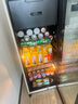 海爾（Haier）冰吧家用小型迷你冰箱客廳辦公室臥室單門飲料茶葉水果紅酒冷藏保鮮展示柜透明玻璃門超薄立式冰柜 133升 雙溫區(qū)元?dú)獍韶鋬鍪铱芍票笱烂?曬單實(shí)拍圖