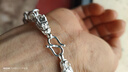 墨洋風(fēng)足銀999霸氣龍頭手鏈男 時(shí)尚個(gè)性日韓版足銀手串飾品送男友禮物 粗9毫米 長(cháng)18厘米 重24克 曬單實(shí)拍圖