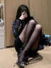 棉滿滿波點(diǎn)絲襪女防勾絲0D裸感光腿性感神器黑絲打底美膚肉色連褲襪 曬單實(shí)拍圖