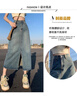 浪莎復古牛仔裙半身裙女2025新款a字高腰顯瘦中長款小個子開叉長裙 復古藍 【升級前開叉款】 L 【推薦105-115斤腰圍72CM】 曬單實拍圖