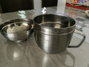 美廚（maxcook）304不銹鋼飯盒 快餐杯碗學(xué)生飯盒泡面碗泡面杯14cm 配勺MCFT8632 曬單實(shí)拍圖