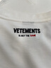 VETEMENTS陳赫同款 270g重磅塔羅純棉100%輕奢高端檔男女士短袖T恤寬松半袖 乳白 M 曬單實拍圖