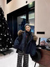 棉致大毛領(lǐng)加厚工裝連帽棉服女冬季新款保暖外套派克服羽棉襖絨服棉衣 梵6672黑色【高品質(zhì)】 M 110-125斤 曬單實(shí)拍圖