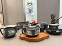 方言紫砂功夫茶具套裝家用辦公中式懶人自動(dòng)泡茶神器整套茶具禮盒裝 11頭紫砂招財如意+蓋碗禮盒裝 曬單實(shí)拍圖