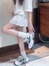 ASH女鞋2025秋季新款DYNAMIC拼色厚底復(fù)古老爹鞋增高休閑運動鞋 白色 36 曬單實拍圖