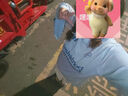 FOX.G長(zhǎng)袖t恤女潮流衣服女裝夏季新款2025女款t恤衫上衣半袖正肩罩衫 鏤空長(zhǎng)袖印花針織t恤罩衫藍(lán)色 均碼 曬單實(shí)拍圖