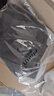 Olrain歐芮兒法式氣質(zhì)V領(lǐng)深灰色連衣裙女夏季收腰傘擺赫本風(fēng) 深灰色 M 曬單實(shí)拍圖