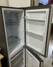 海爾（Haier）冰箱出品雙開(kāi)門(mén)二門(mén)177升冰箱家用小型冰箱租房省電不占地冷藏冷凍統帥家用小冰箱 以舊換新 177升雙門(mén)冰箱節能省電 兩天約用1度電 曬單實(shí)拍圖