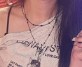 暗黑甜酷蝴蝶吊墜項鏈女款雙層疊戴小眾高級感辣妹精致鎖骨鏈學生 暗黑甜酷蝴蝶項鏈 曬單實拍圖