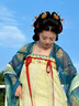 重回漢唐春辰錦原創(chuàng  )唐制復原齊胸襦裙套裝披帛漢服女裝 上藍下綠齊胸套裝/預售 30天 M 160 曬單實(shí)拍圖