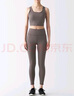 無(wú)印良品（MUJI） Walker 女式 易干 收腿褲 BIH02A3S 打底褲 中灰色 L 曬單實(shí)拍圖