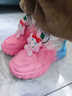 鴻星童兒童棉鞋女童2025新款冬季保暖女孩大棉運動(dòng)鞋冬款加絨旋紐老爹鞋 KIDS-569粉紅色【大棉】 36 碼 曬單實(shí)拍圖